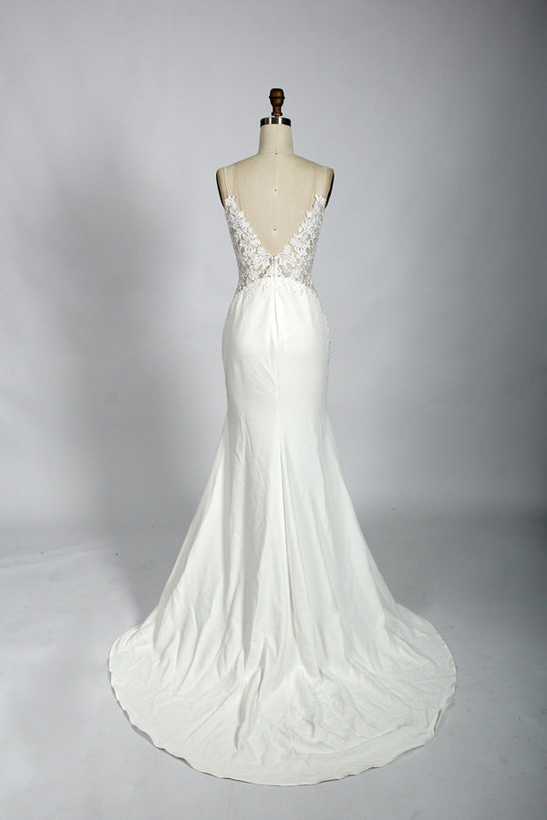 Wholesale Spaghetti Strap Lace Mermaid Wedding Dress 32731