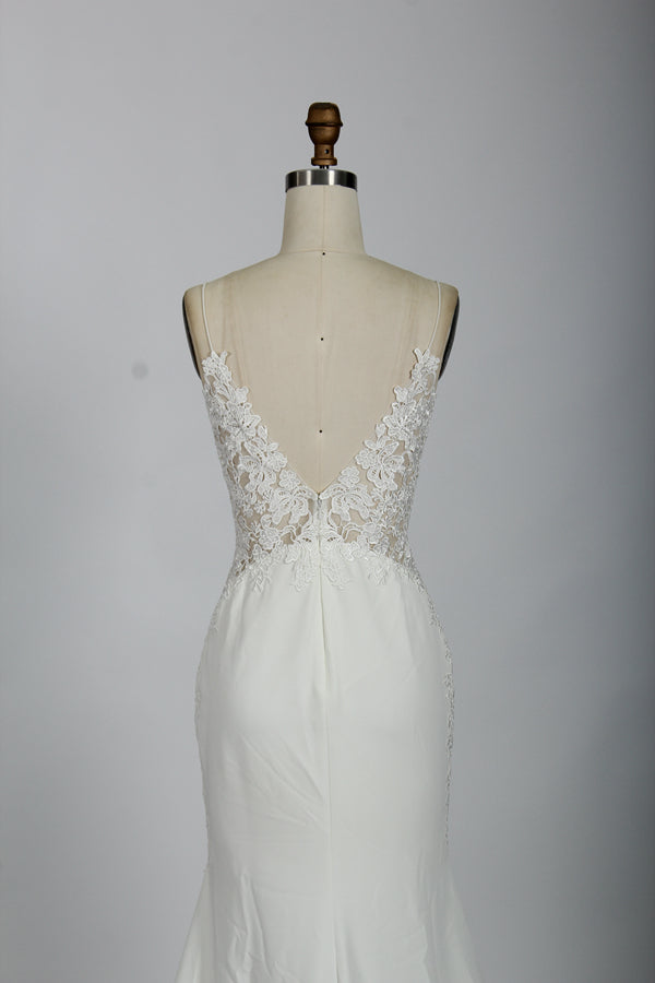 Wholesale Spaghetti Strap Lace Mermaid Wedding Dress 32731