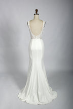 Manufacturer Plunging V - Neck Lace Mermaid Wedding Dress 32730