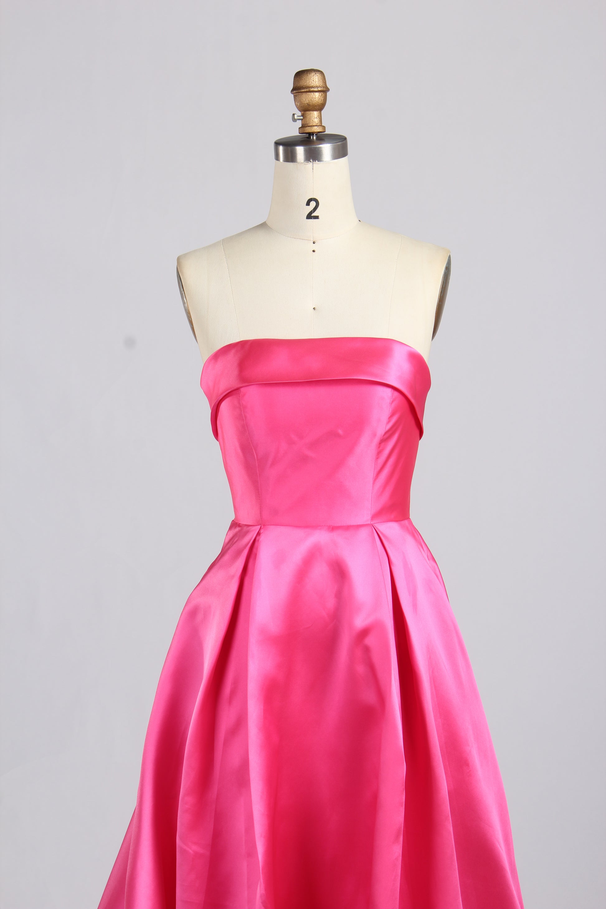 Wholesale Strapless Satin Prom Dress with Multiple Color Options 33380