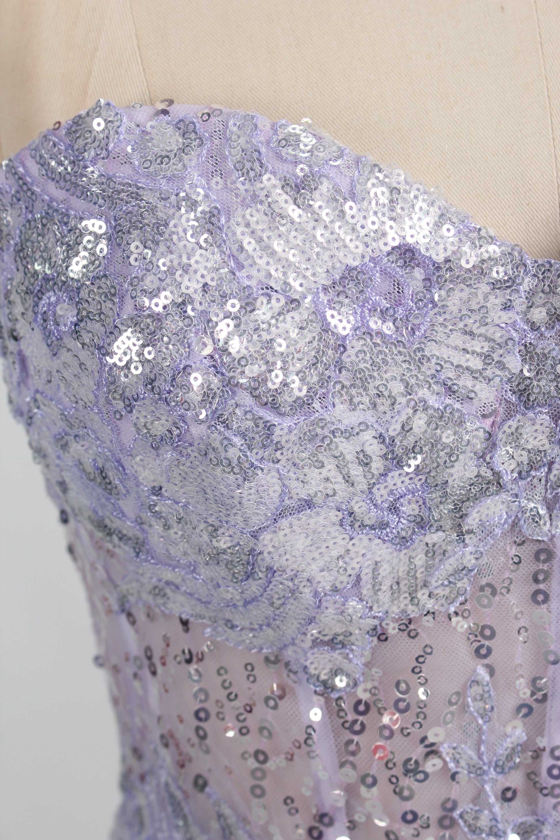 Wholesale Glamorous Sequin Strapless Ball Gown  KS040