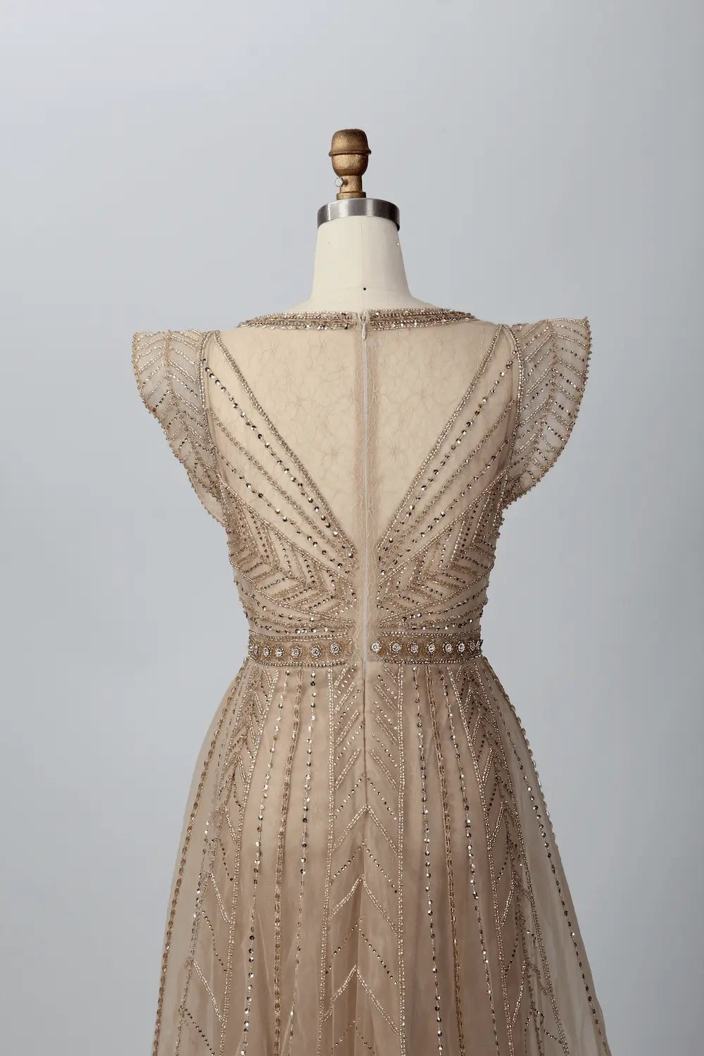 Timeless A-Line Mother of the Bride Dress with Cap Sleeves MC065