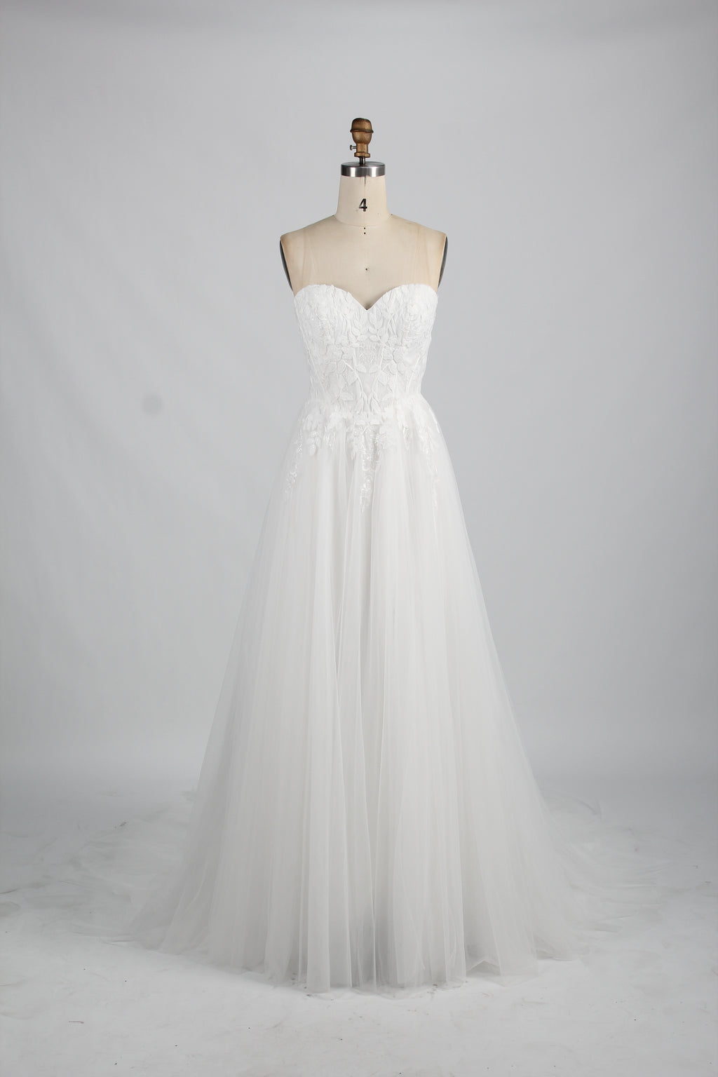 Tulle Bride Dresses with Bead Embellishments 3321