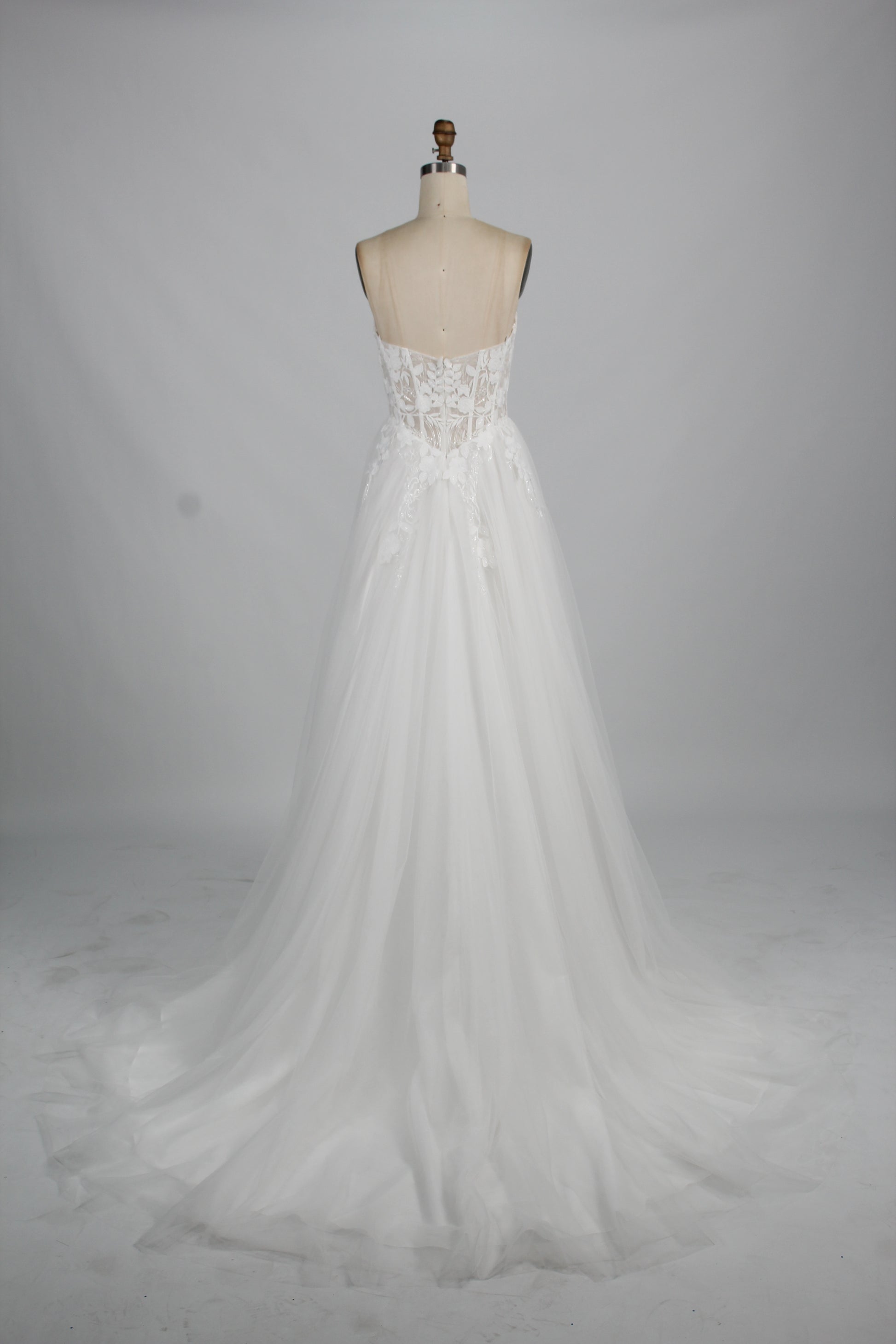 Tulle Bride Dresses with Bead Embellishments 3321