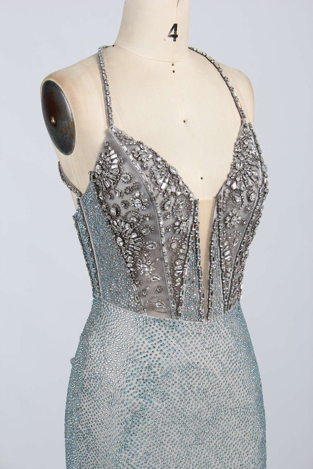 Wholesale Glamorous Hand-Beaded and Rhinestone short prom Dress kt1384