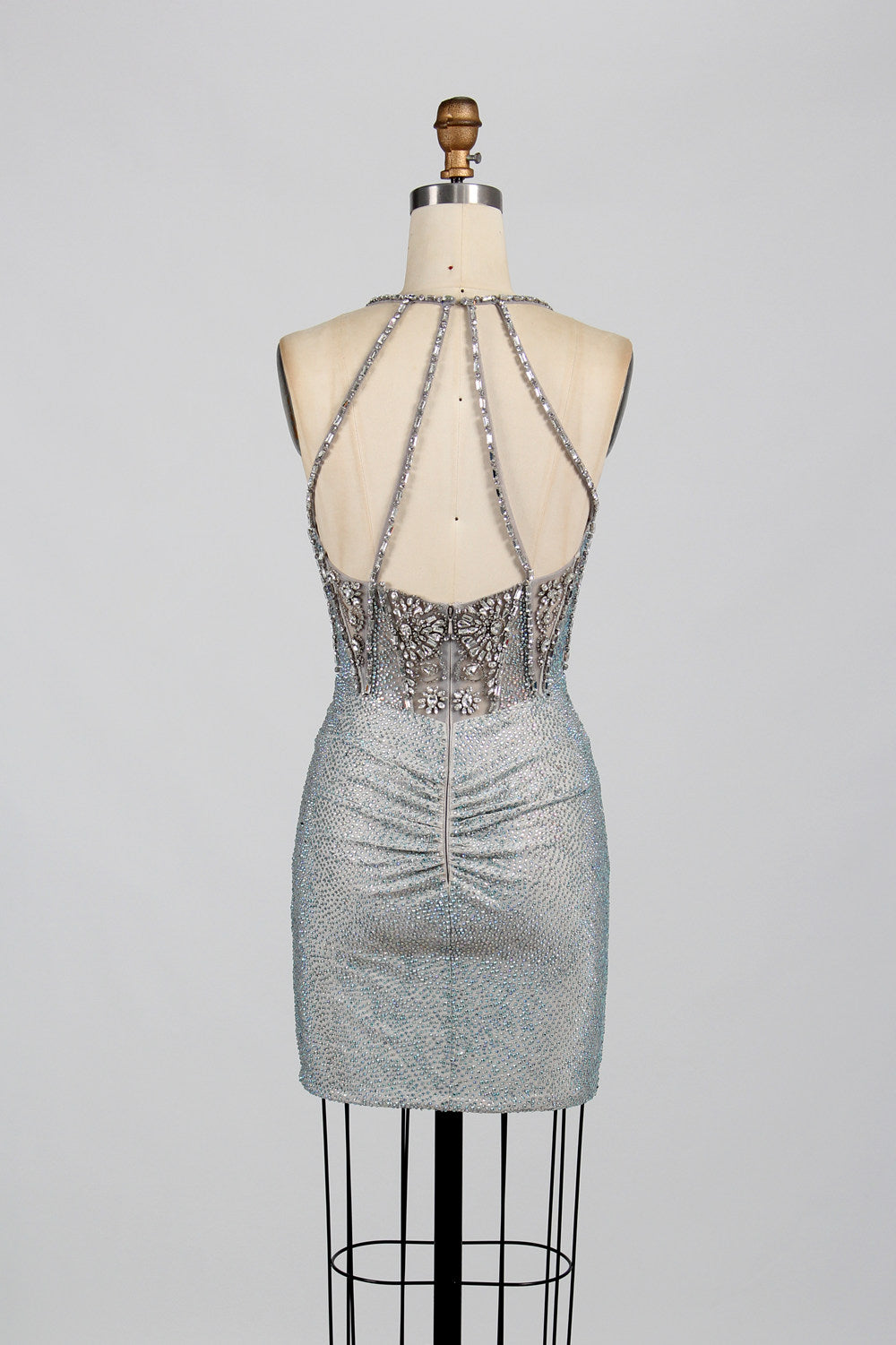 Hand-Beaded Perfection: Exquisite Short Prom Dress - Wholesale KT1384