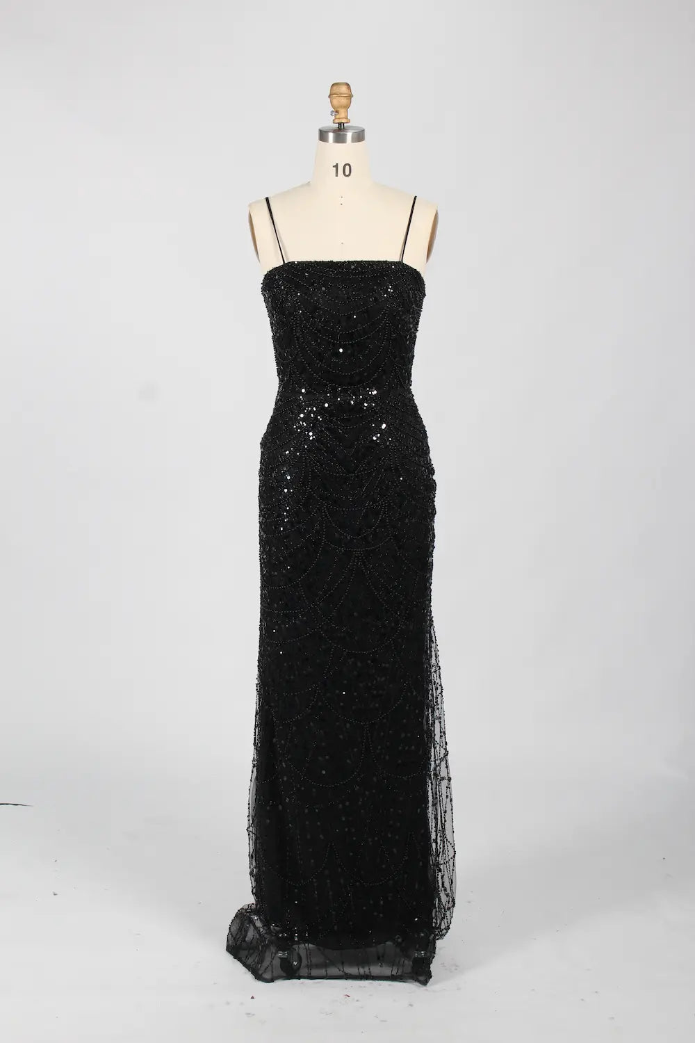 Beaded Fit and Flare Mother of the Bride Dress with Detachable Cape KY025