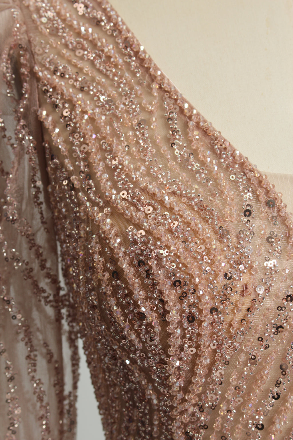 Wholesale Lilac Sequin Long-Sleeve Mermaid Prom Dress MC088