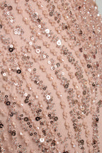 Wholesale Lilac Sequin Long-Sleeve Mermaid Prom Dress MC088