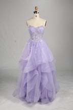 Wholesale Emerald Green Tiered Ruffled Ball Gown 33231