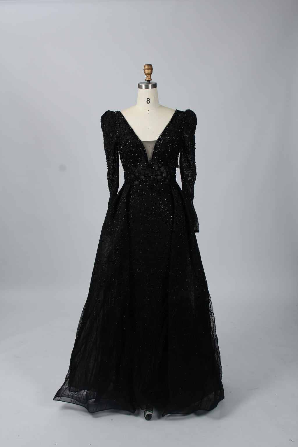 Wholesale Plus Size Long Sleeve Evening Gowns for Mothers MK033