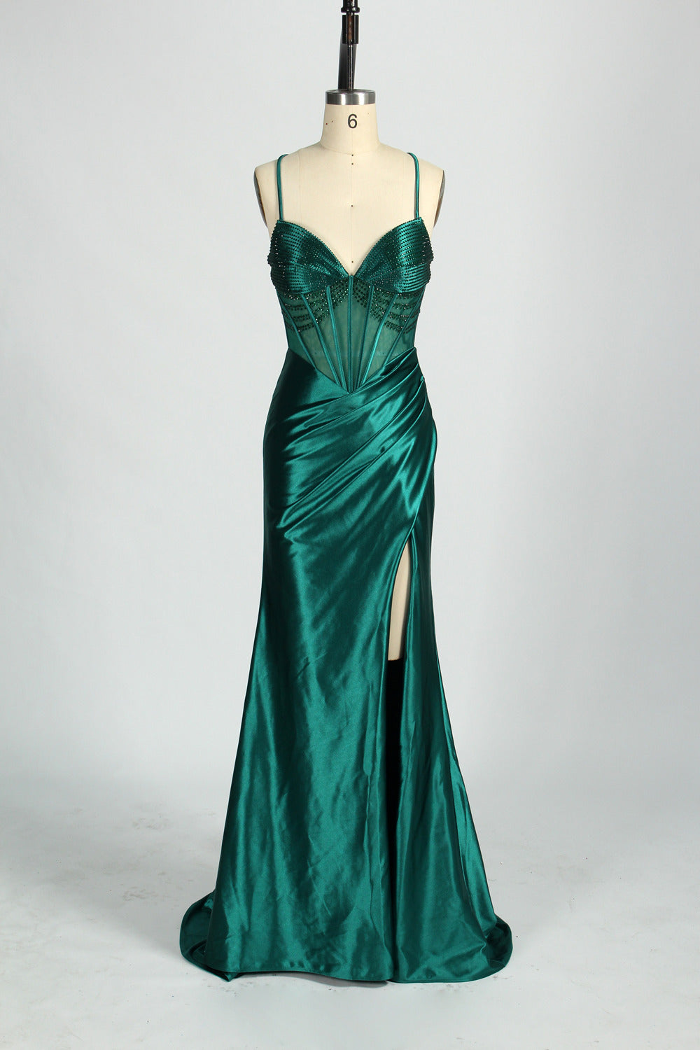 Wholesale Wxquisite Embellished Strappy Prom Dress d-133