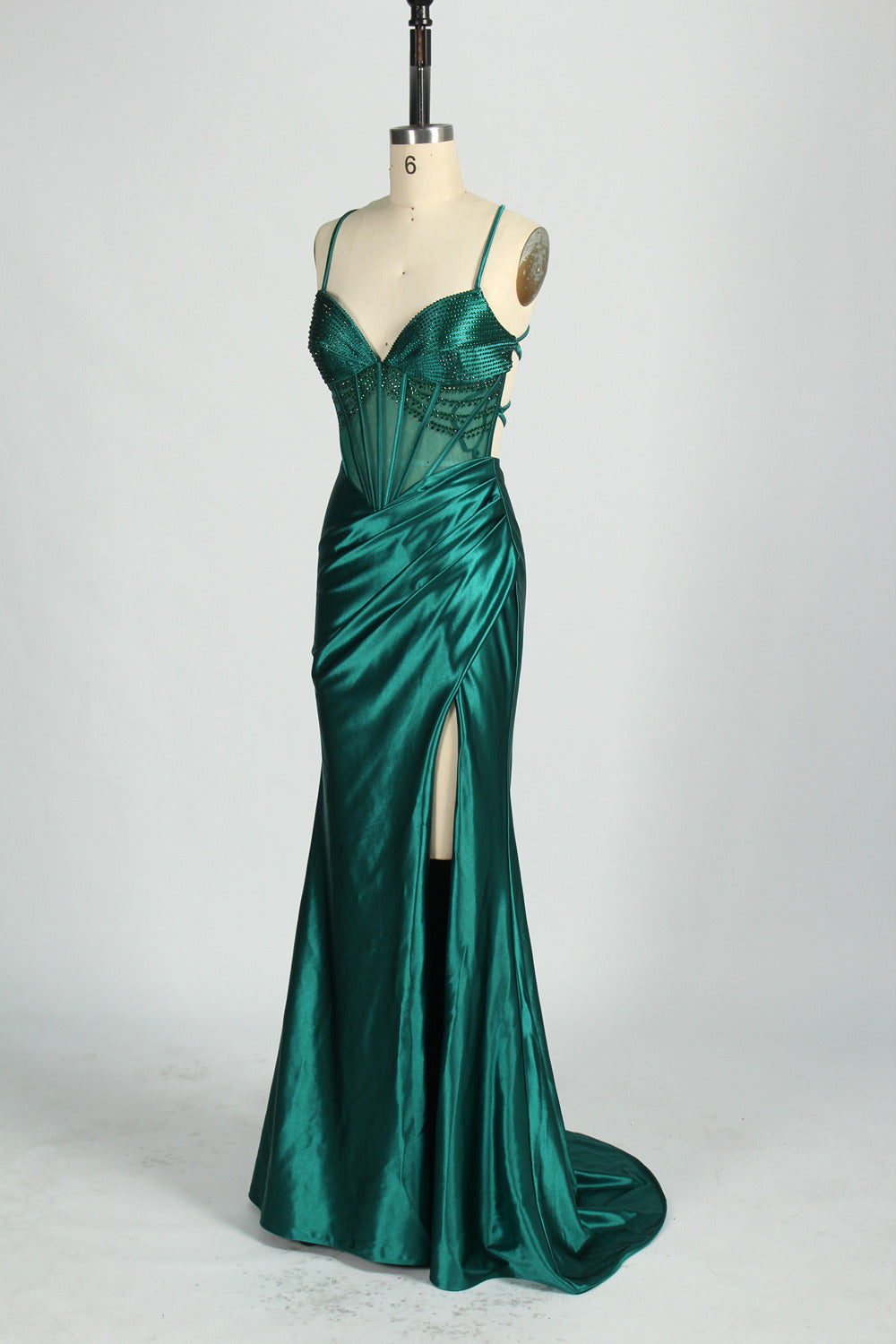 Wholesale Wxquisite Embellished Strappy Prom Dress d-133