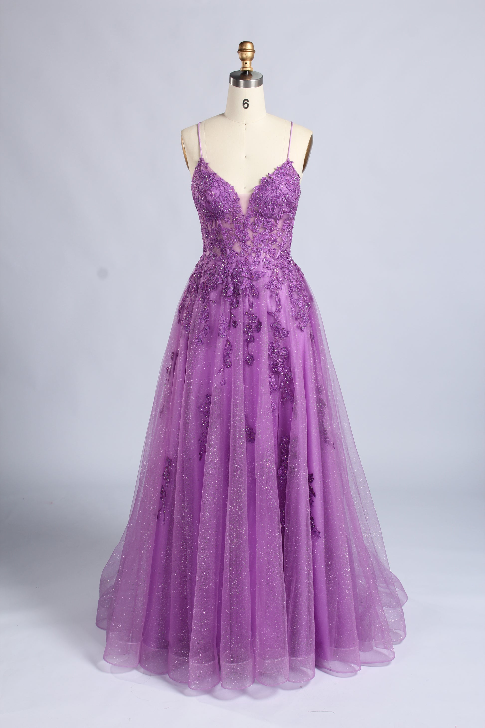 Wholesale Light Blue Lace Feather Off-the-Shoulder Evening Gown 33394