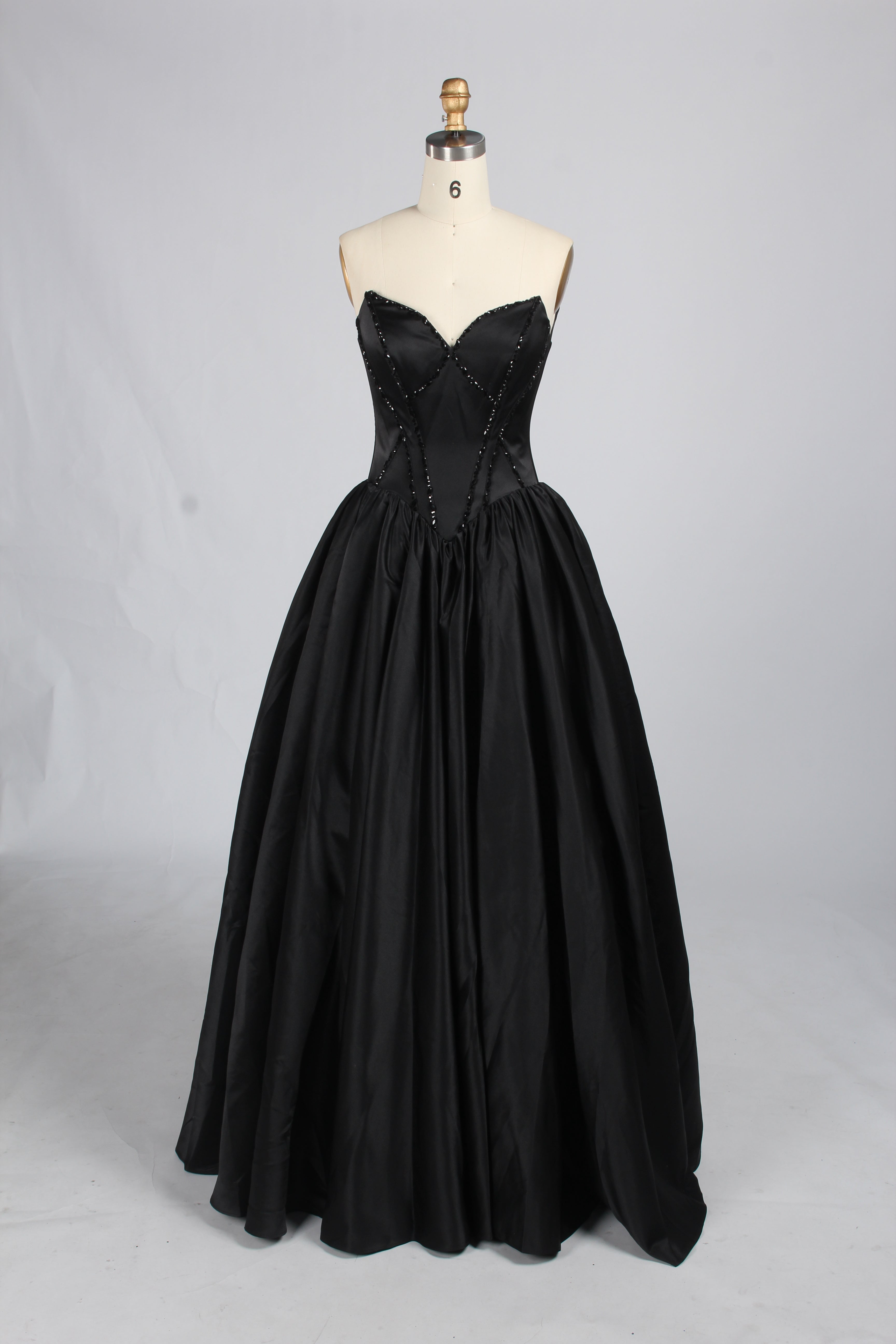 Wholesale Black Strapless Sequin Ball Gown Prom Dress KT1496