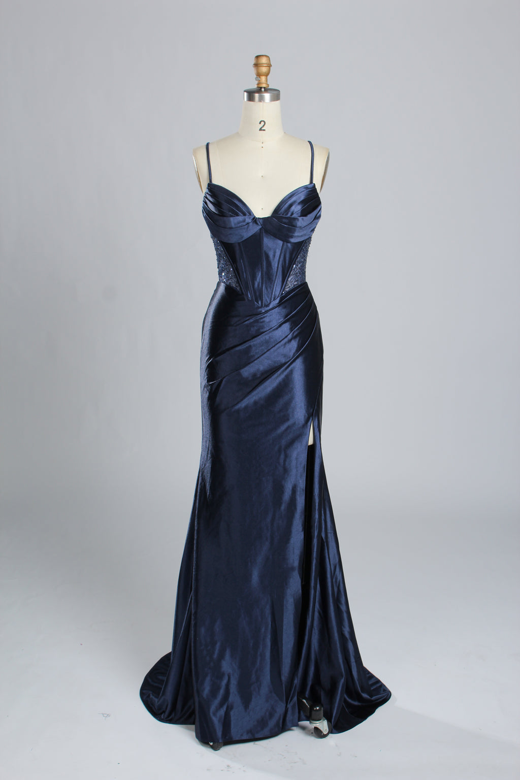 Wholesale Strapless Prom Gown with Beaded Corset 33258
