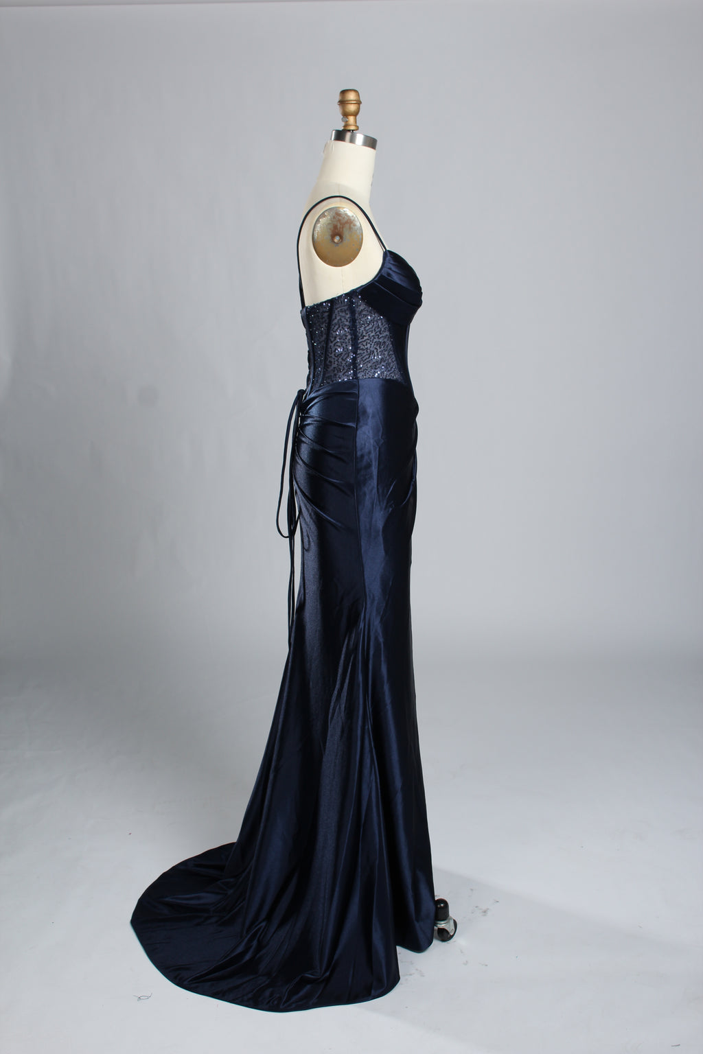 Wholesale Strapless Prom Gown with Beaded Corset 33258
