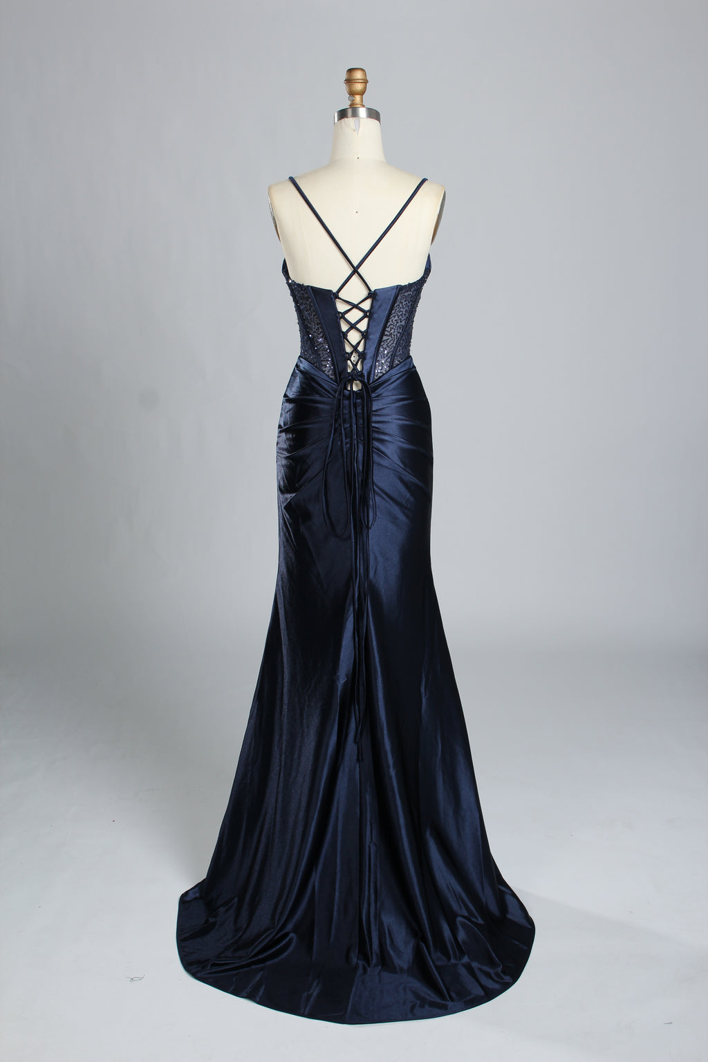 Wholesale Strapless Prom Gown with Beaded Corset 33258