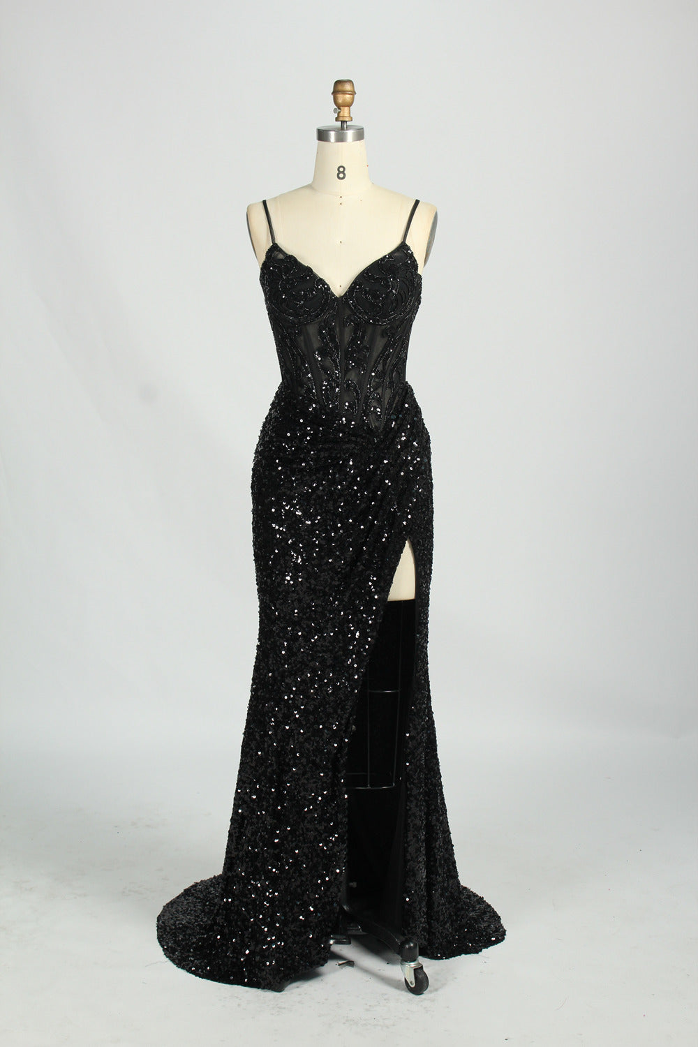 wholesale gorgeous Sparkling Strapless Prom Gown d-131