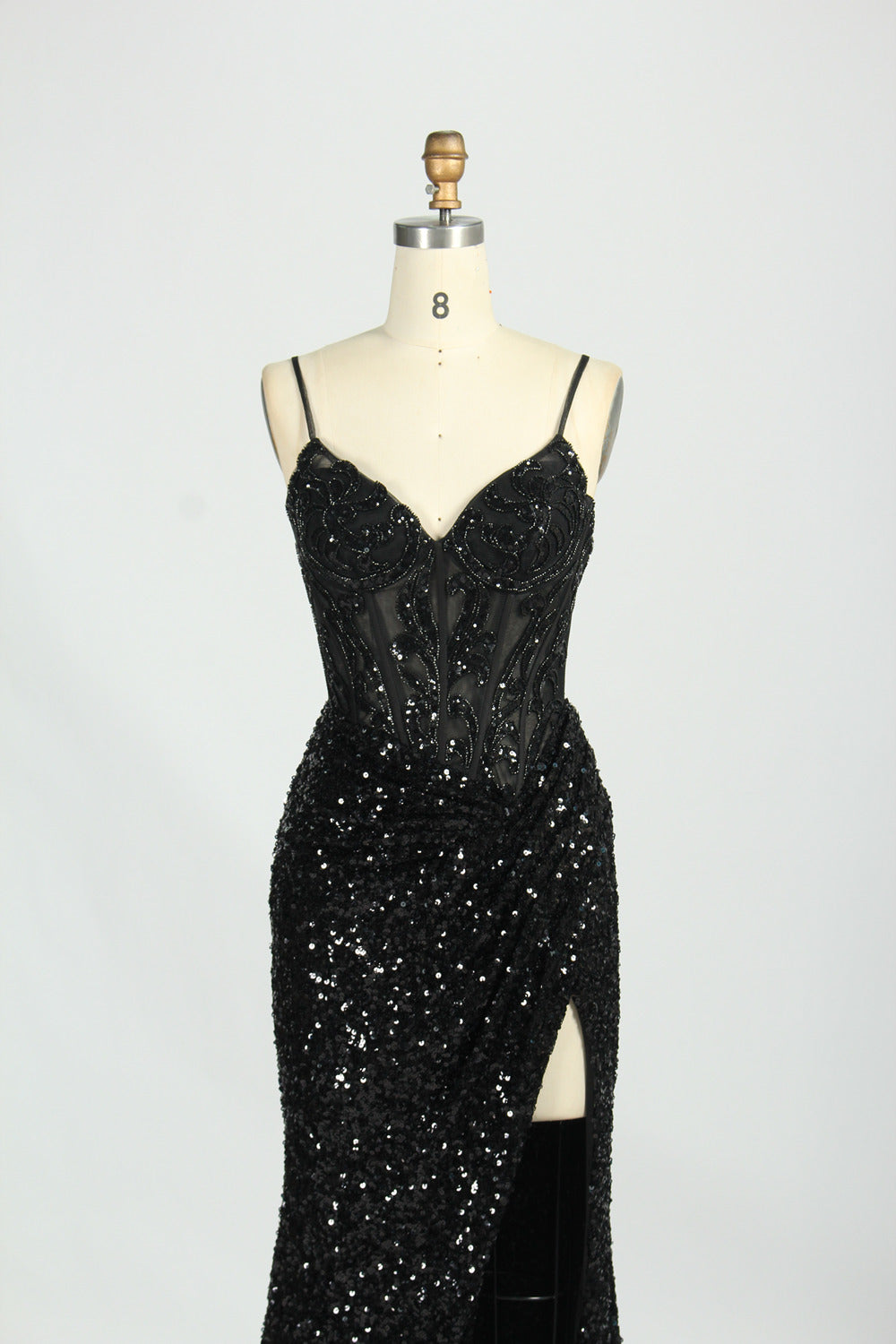 wholesale gorgeous Sparkling Strapless Prom Gown d-131