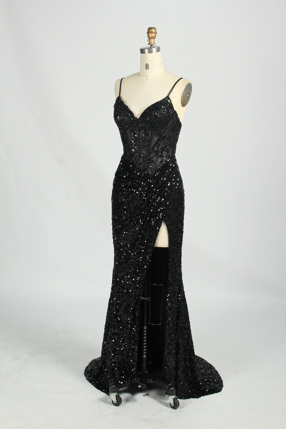 wholesale gorgeous Sparkling Strapless Prom Gown d-131