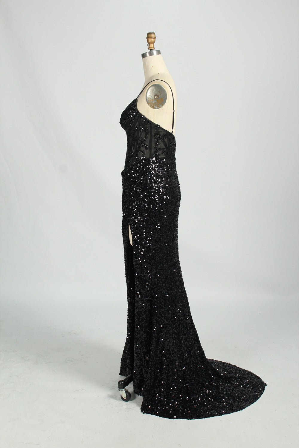 wholesale gorgeous Sparkling Strapless Prom Gown d-131