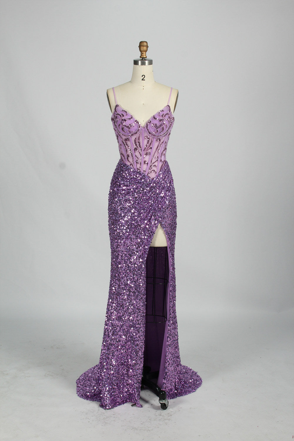 wholesale gorgeous Sparkling Strapless Prom Gown d-131