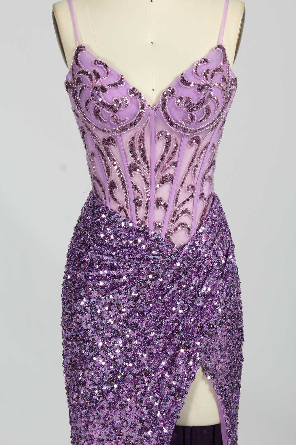 wholesale gorgeous Sparkling Strapless Prom Gown d-131
