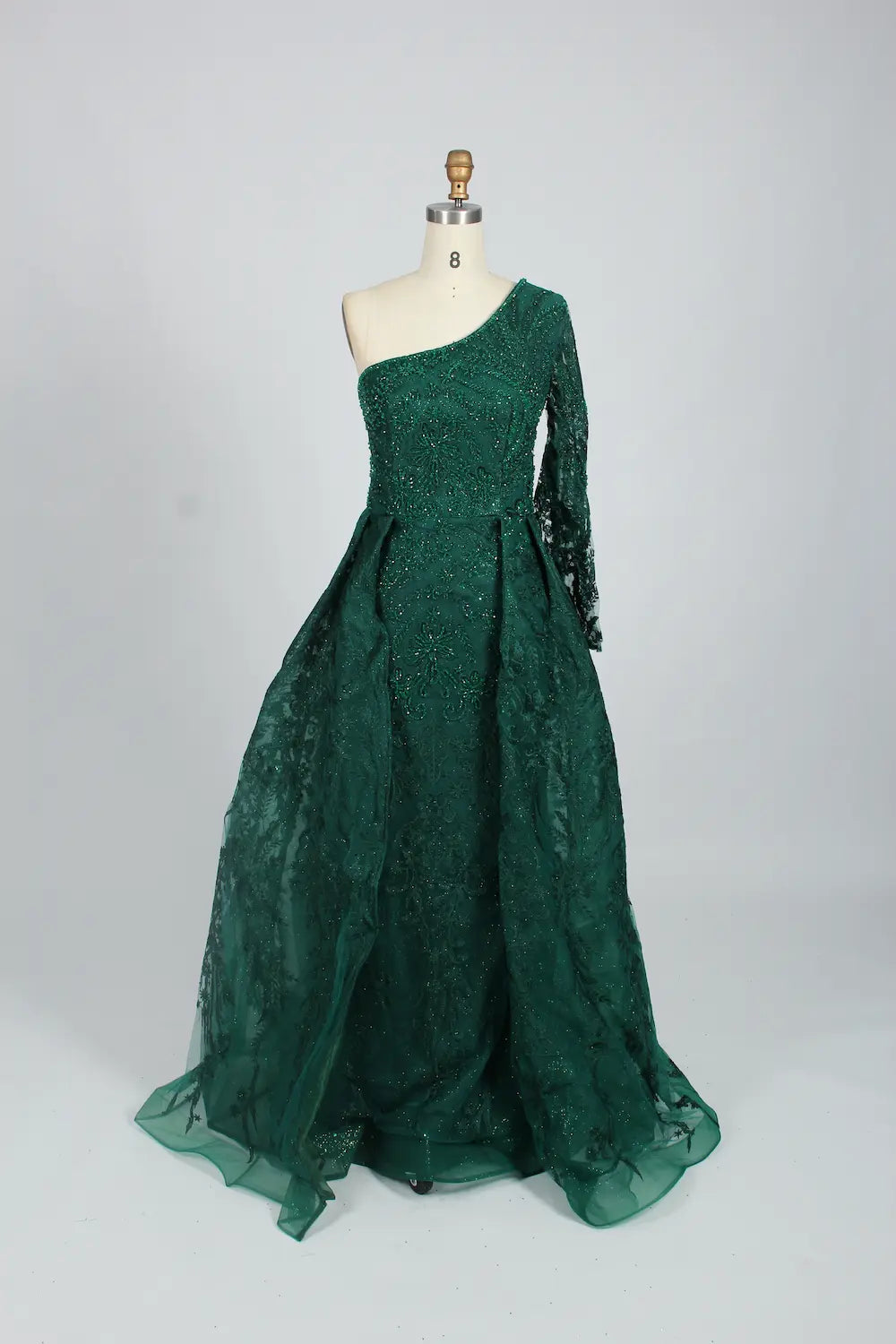 Timeless A-Line Mother of the Bride Dress with One Sleeve MK096