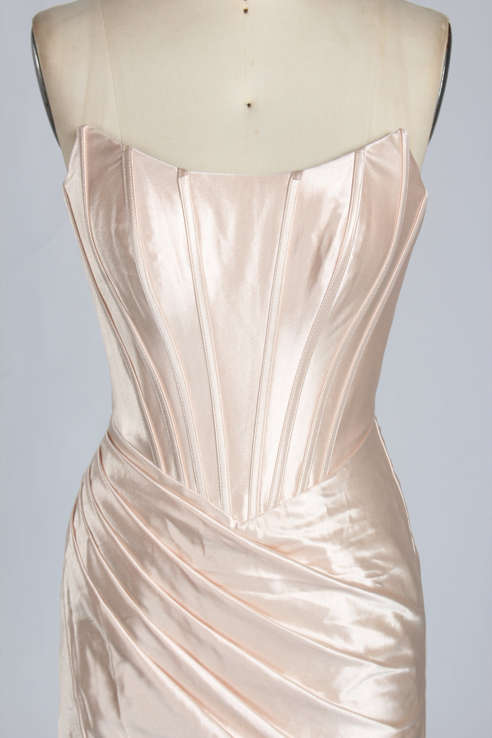 Supplier Satin Strapless Corset Homecoming & Cocktail Dress D - 116SB