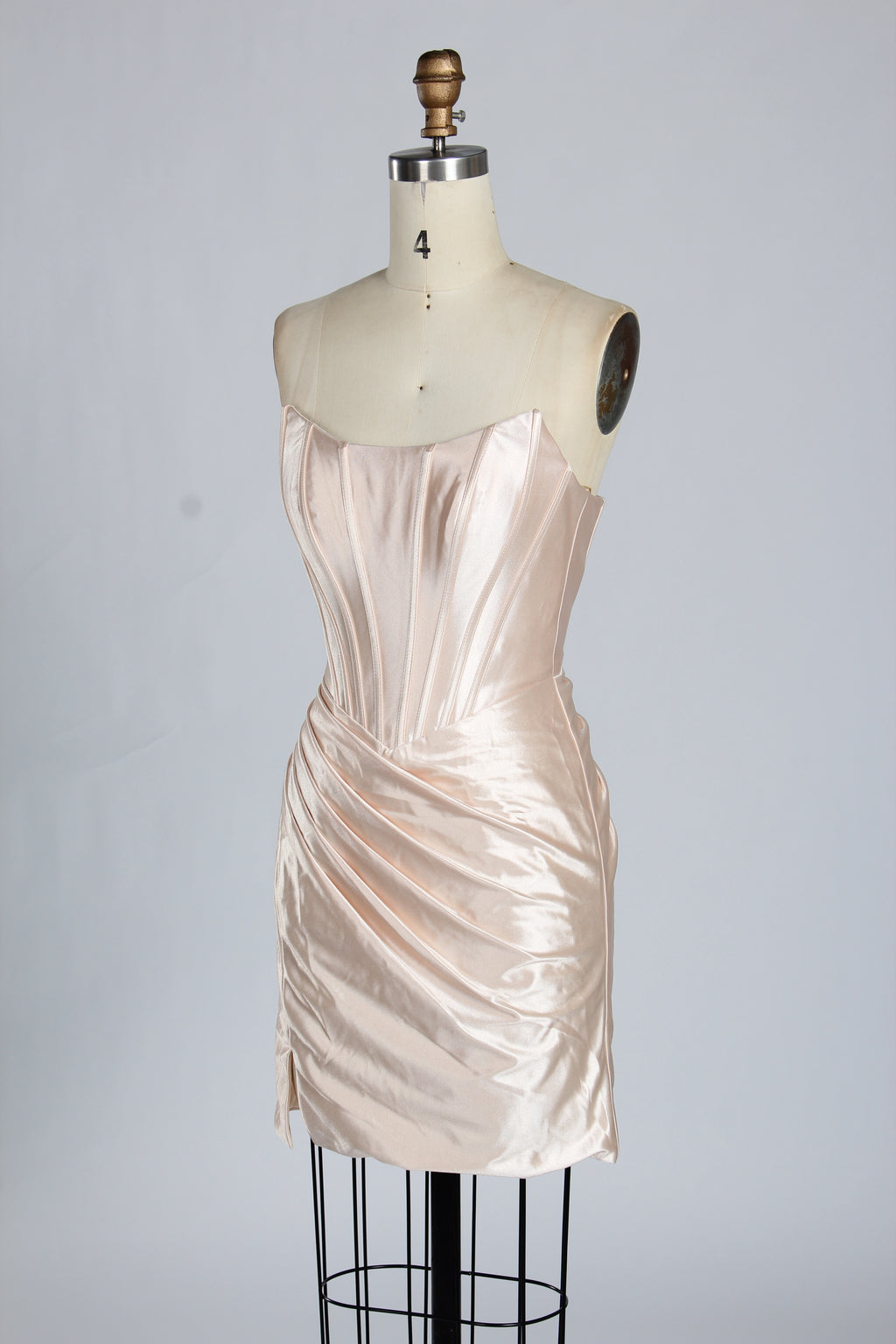 Supplier Satin Strapless Corset Homecoming & Cocktail Dress D - 116SB