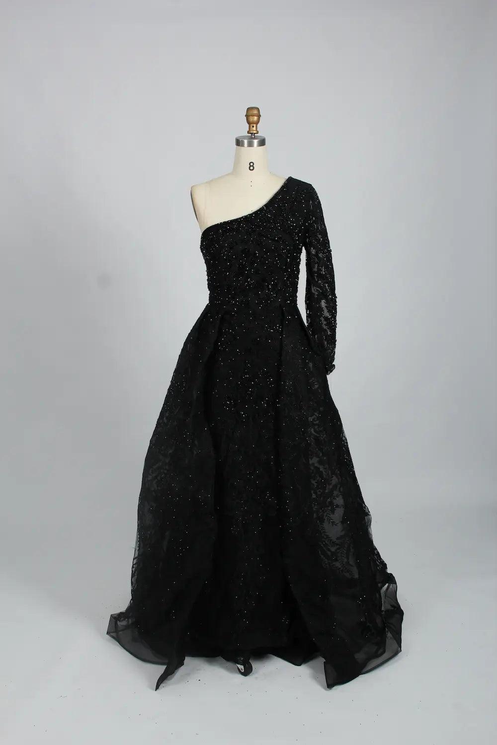 Timeless A-Line Mother of the Bride Dress with One Sleeve MK096