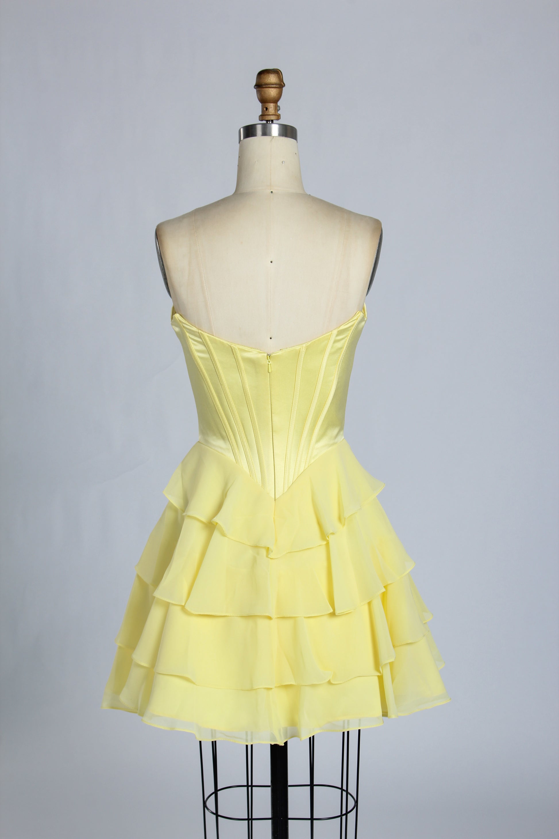 Wholesale Strapless Floral Corset Homecoming Dress 33223S