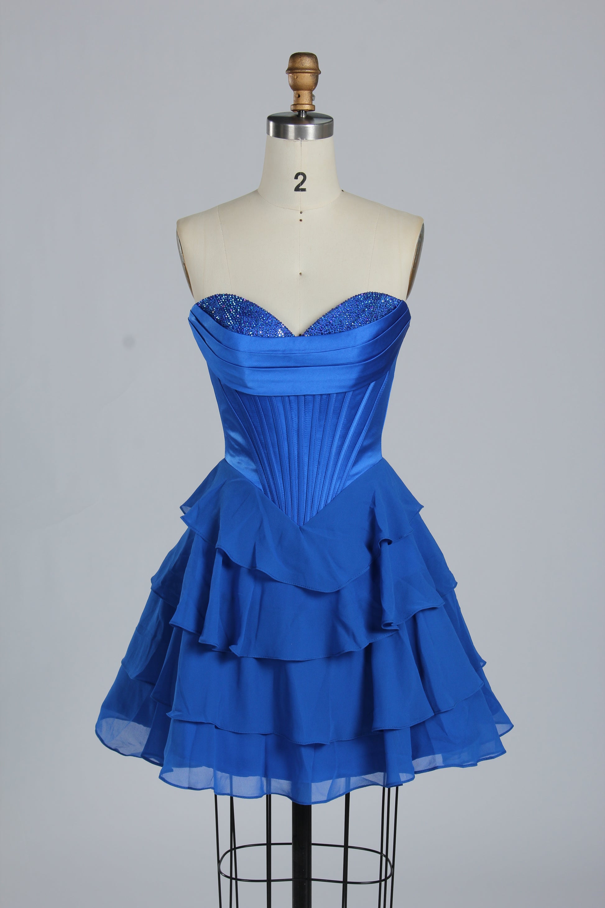 Wholesale Strapless Floral Corset Homecoming Dress 33223S