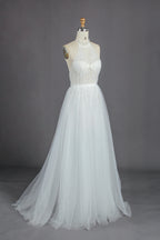 Wholesale Halter Neck Glitter Tulle Wedding Gown kt1313