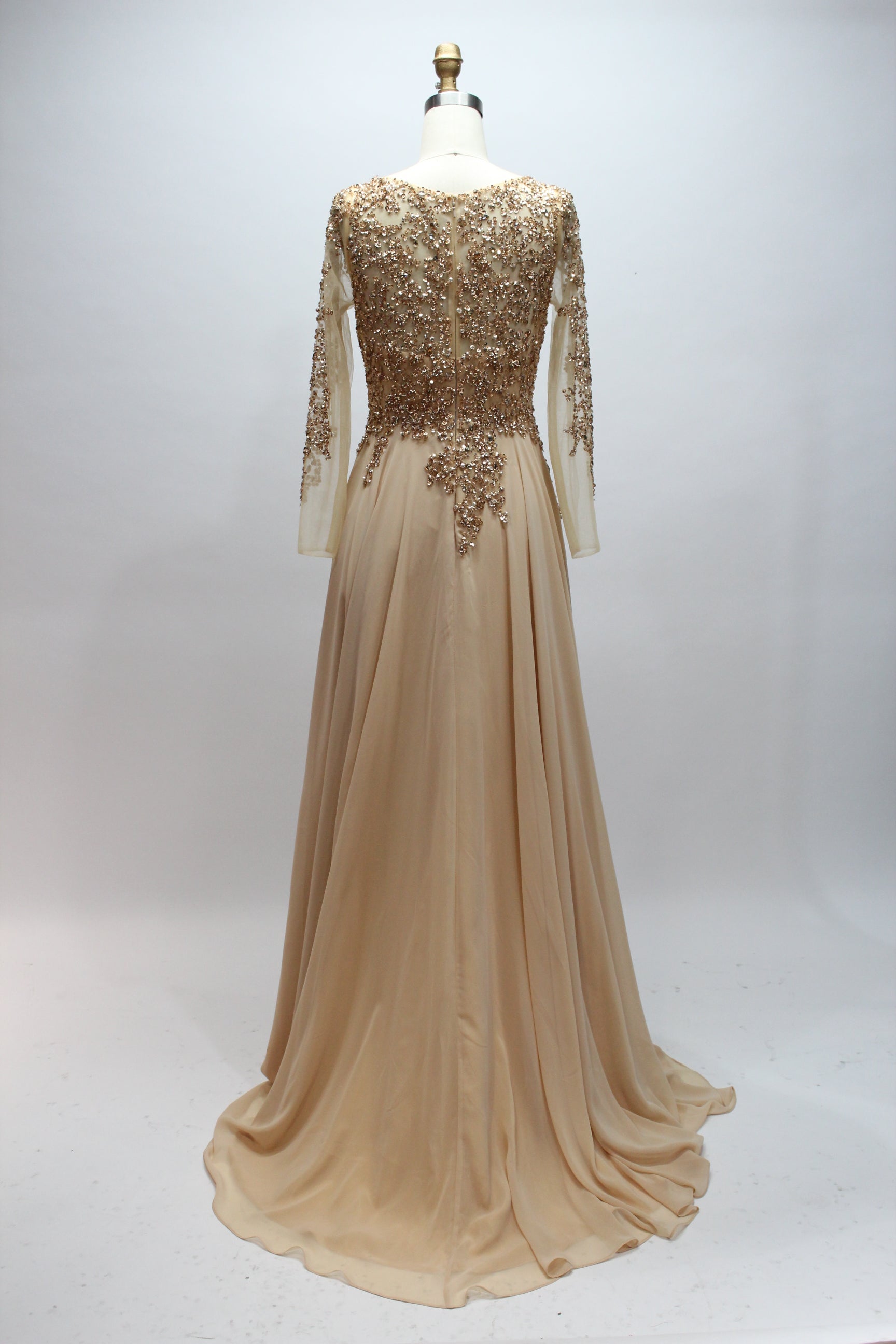 Wholesale Multi-Color Sequin Long-Sleeve Mother Dress 32360