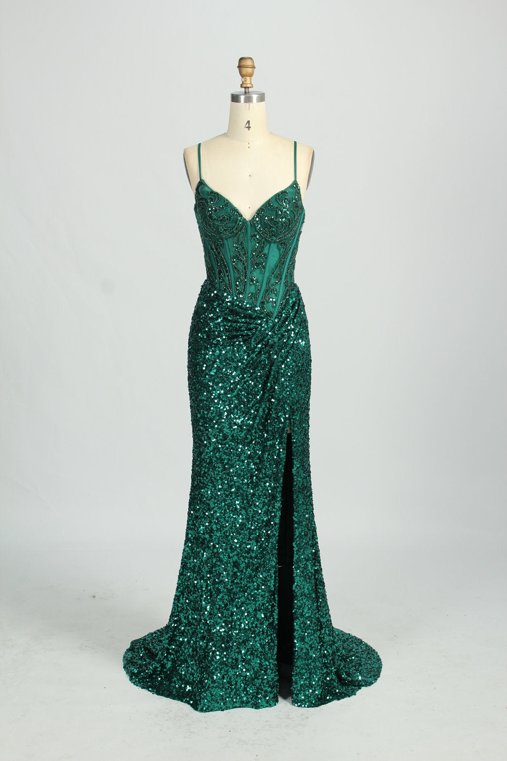 wholesale gorgeous Sparkling Strapless Prom Gown d-131