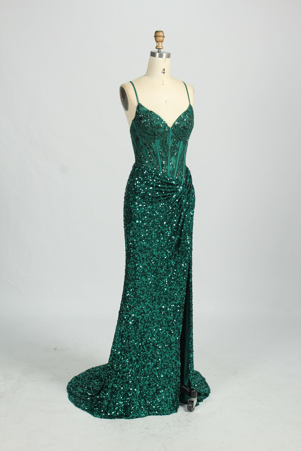 wholesale gorgeous Sparkling Strapless Prom Gown d-131