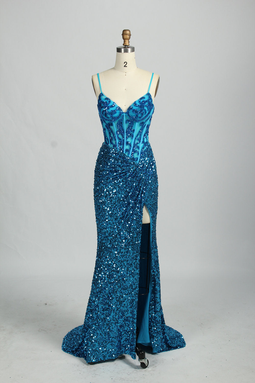 wholesale gorgeous Sparkling Strapless Prom Gown d-131