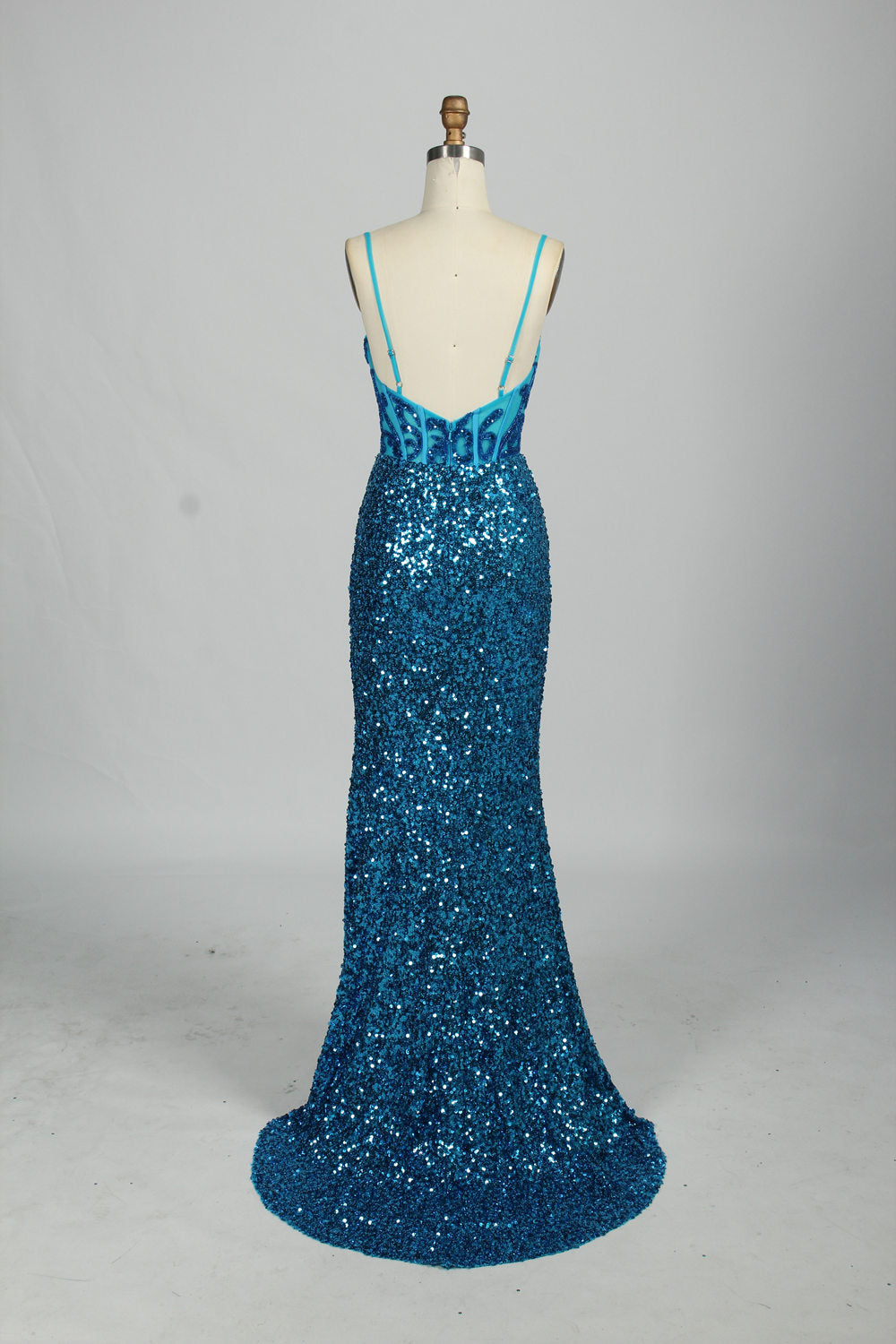 wholesale gorgeous Sparkling Strapless Prom Gown d-131