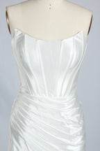 Manufacturer Satin Strapless Corset Cocktail Dress D - 116S