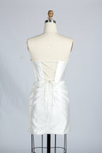 Manufacturer Satin Strapless Corset Cocktail Dress D - 116S