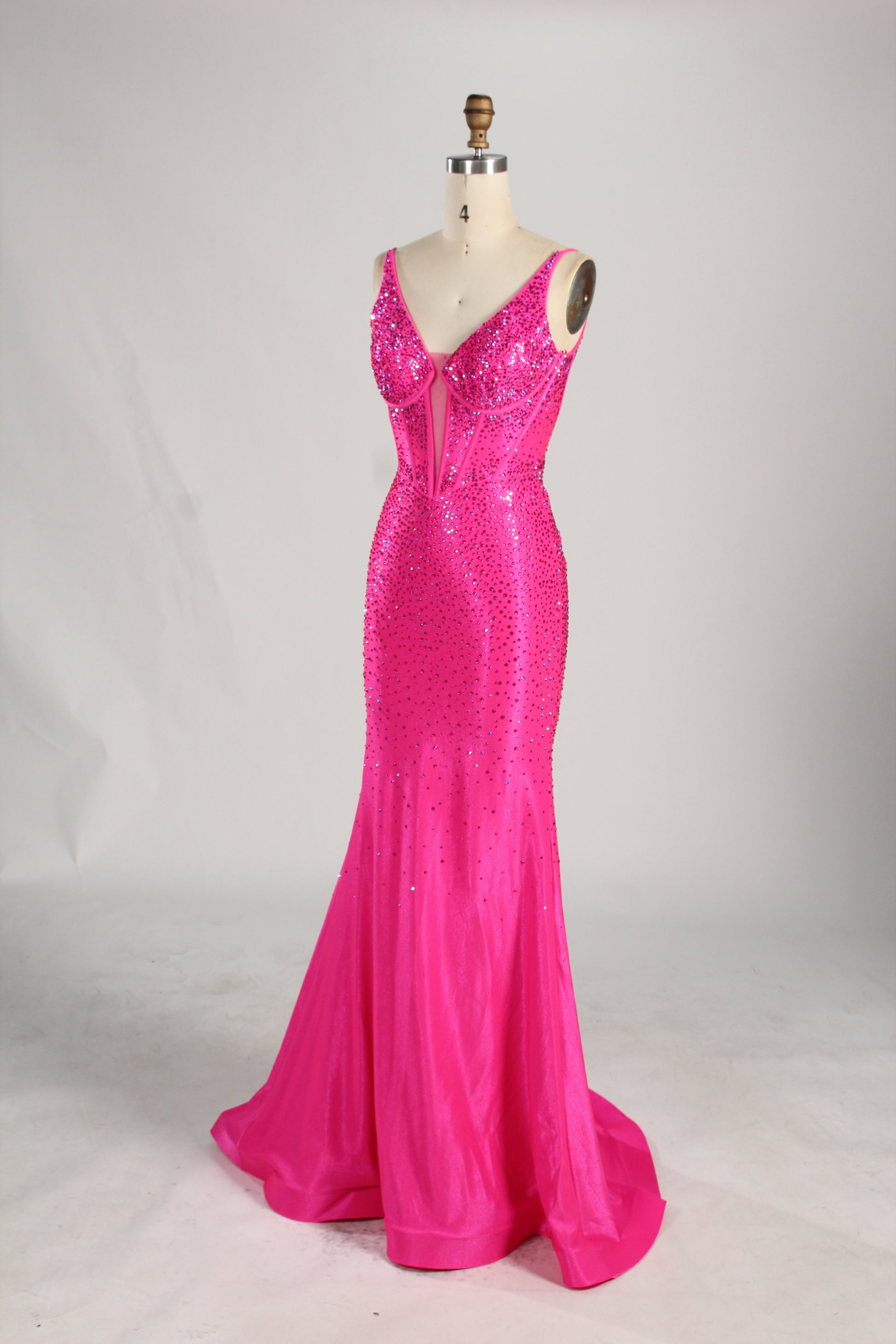 Wholesale Multi-Color Sequin Mermaid Prom Dress KT1424B