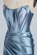 Manufacturer Satin Strapless Corset Cocktail Dress D - 116S