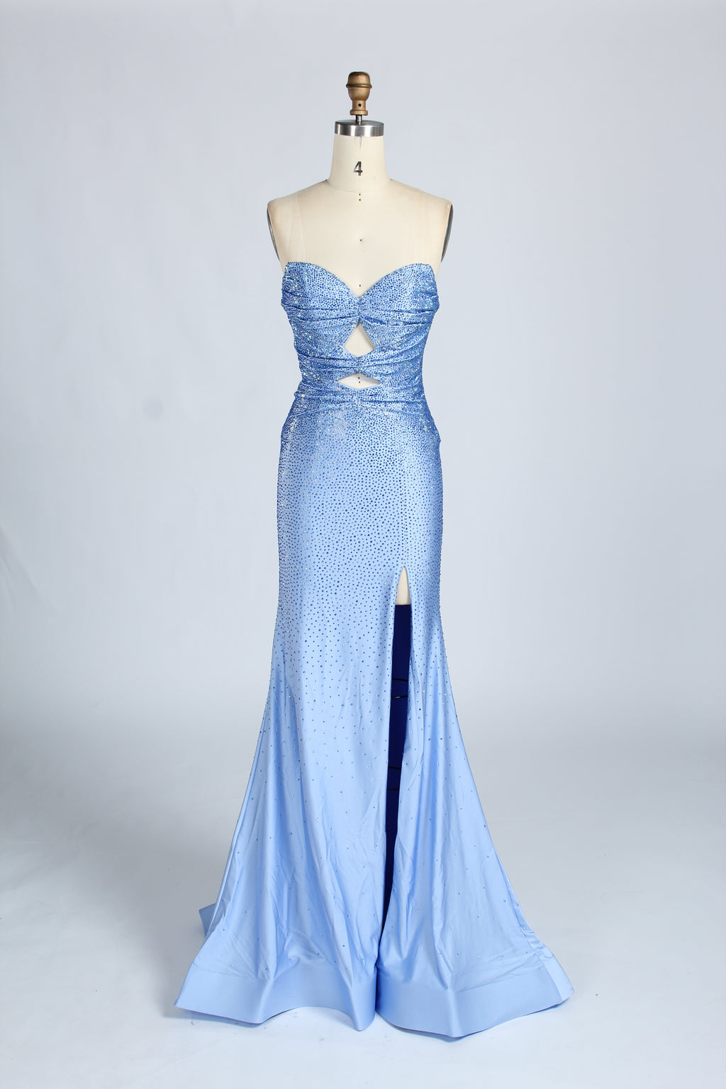 Wholesale Red Sequin Strapless Prom Dress 33213C