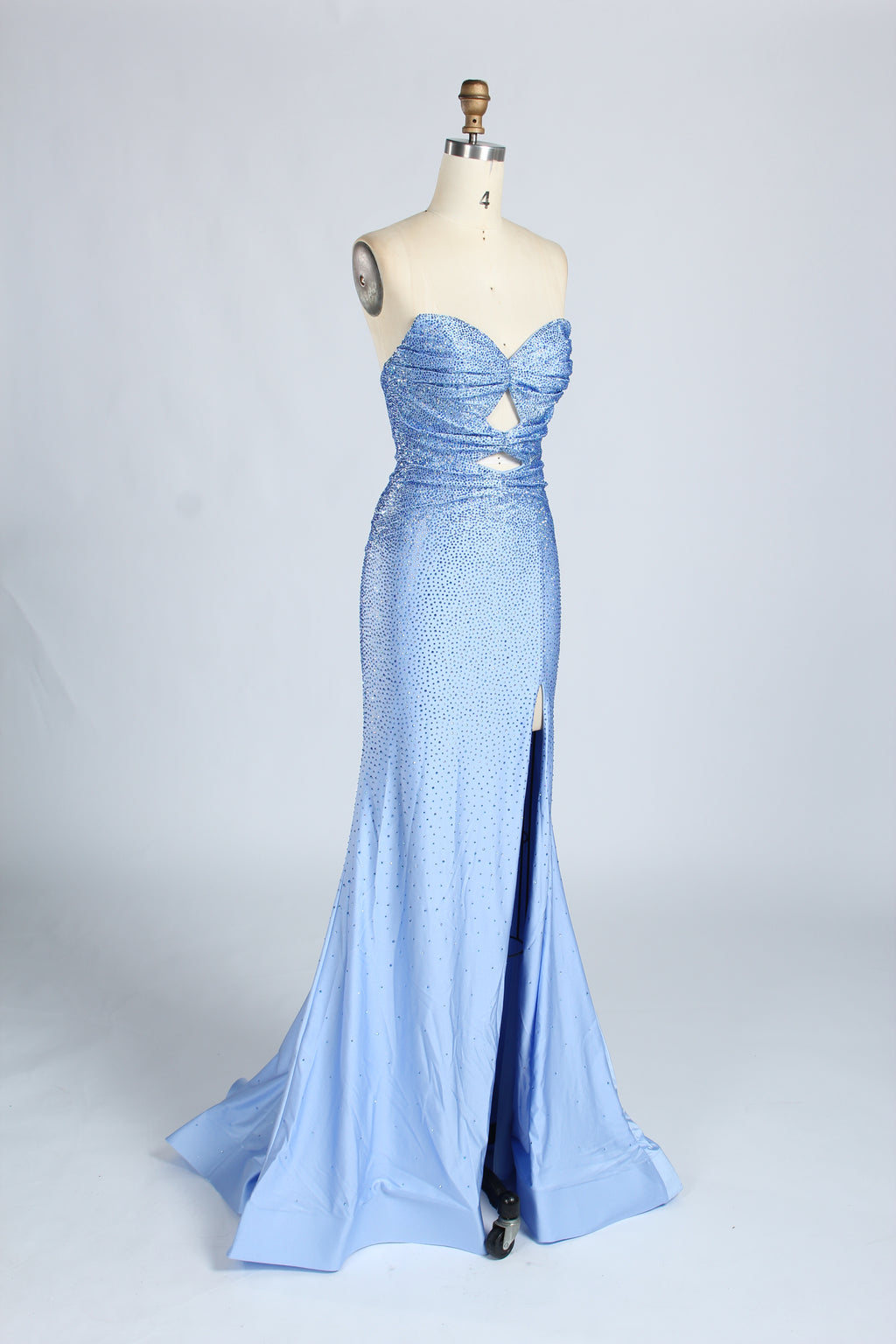 Wholesale Red Sequin Strapless Prom Dress 33213C