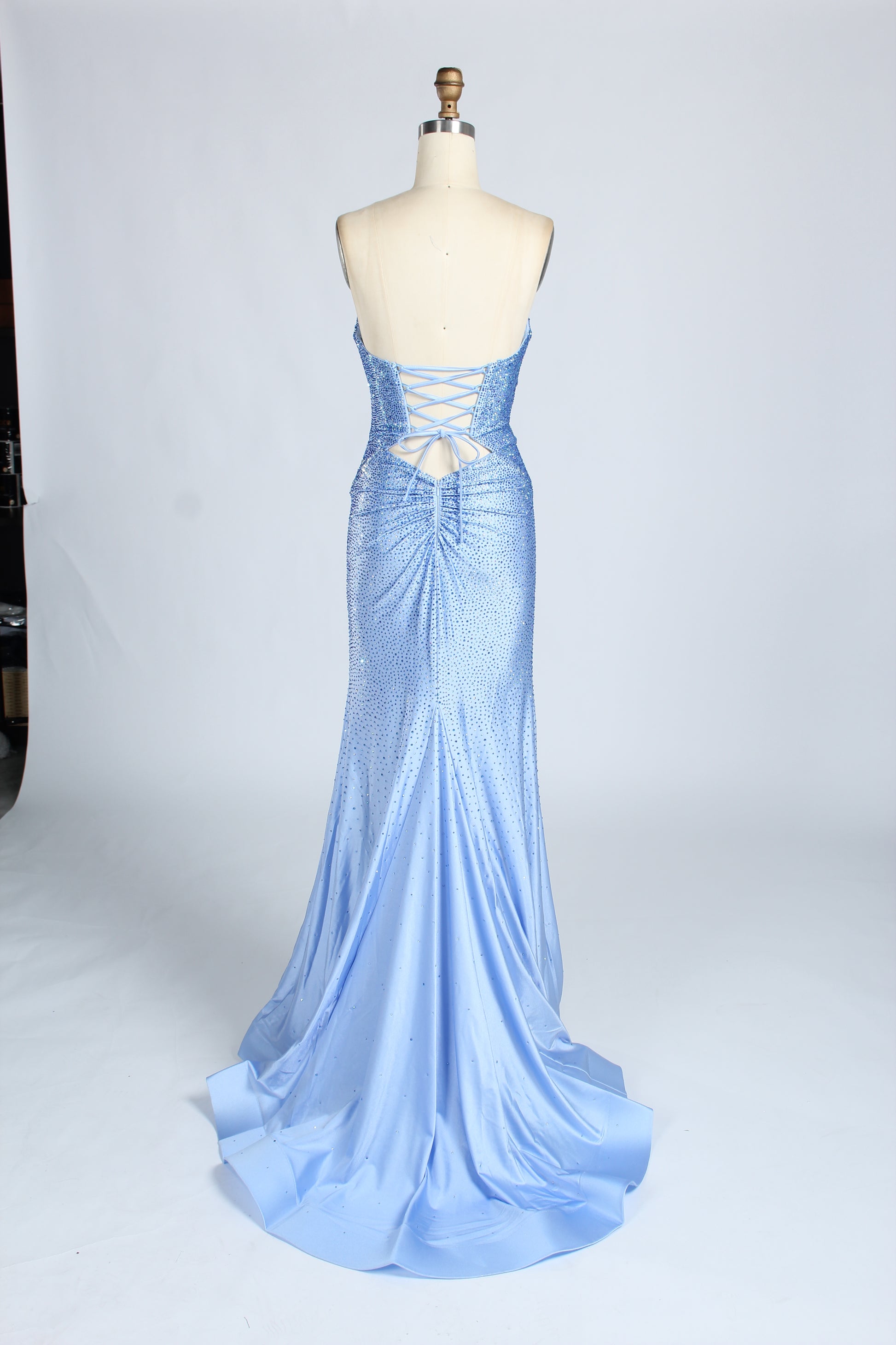 Wholesale Red Sequin Strapless Prom Dress 33213C