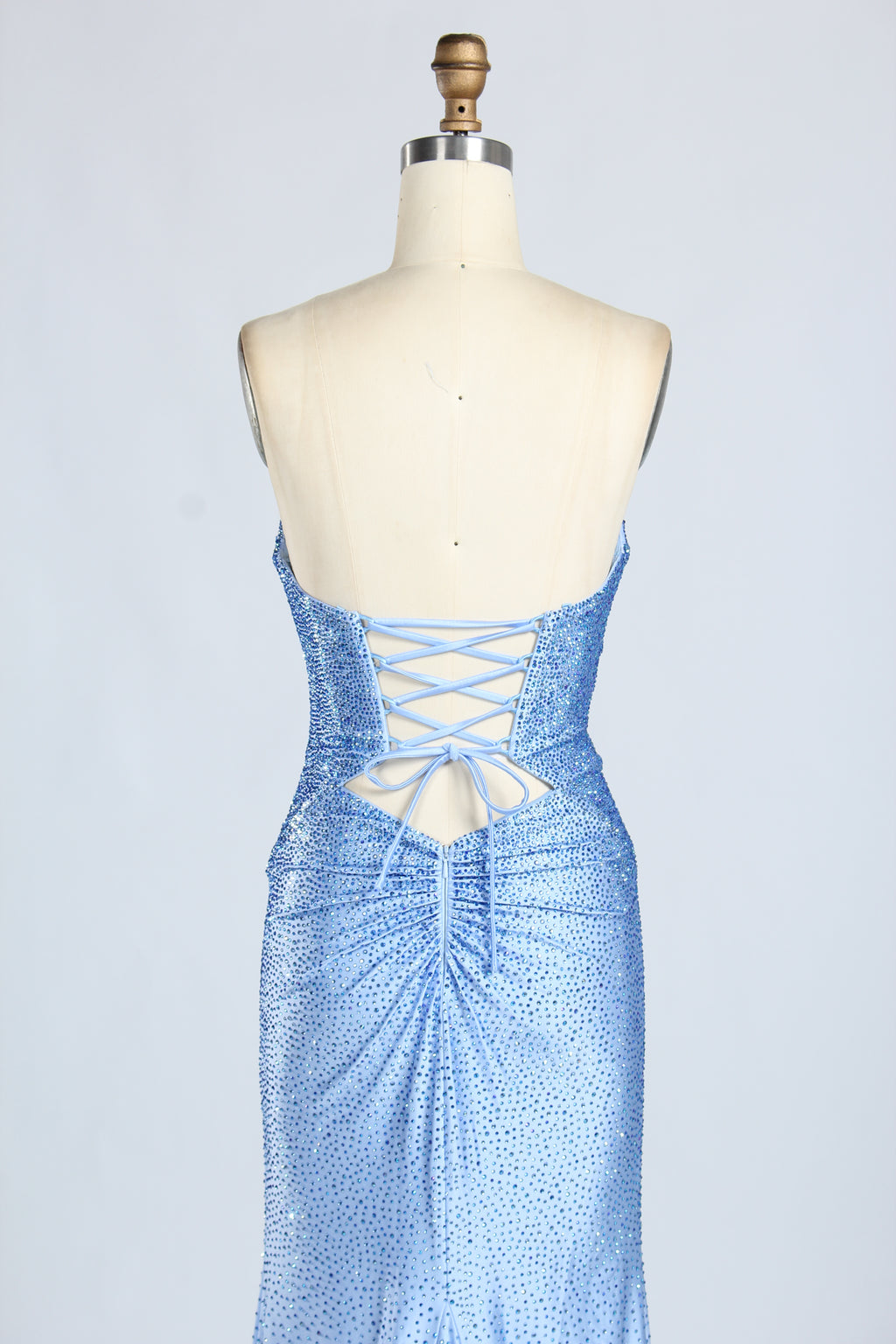 Wholesale Red Sequin Strapless Prom Dress 33213C