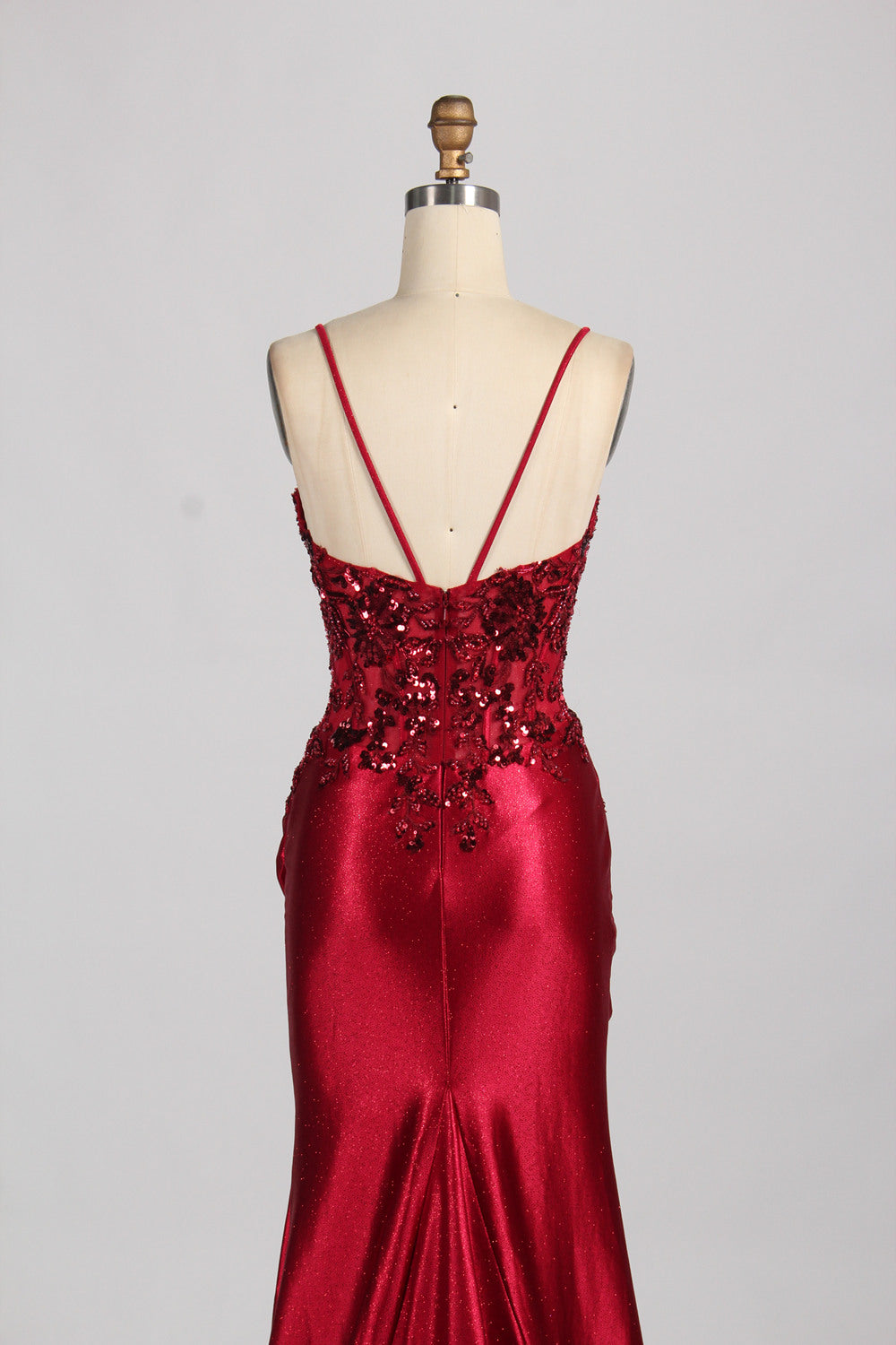 Wholesale  Satin Lace Slit Prom Dress – Timeless Elegance 33036