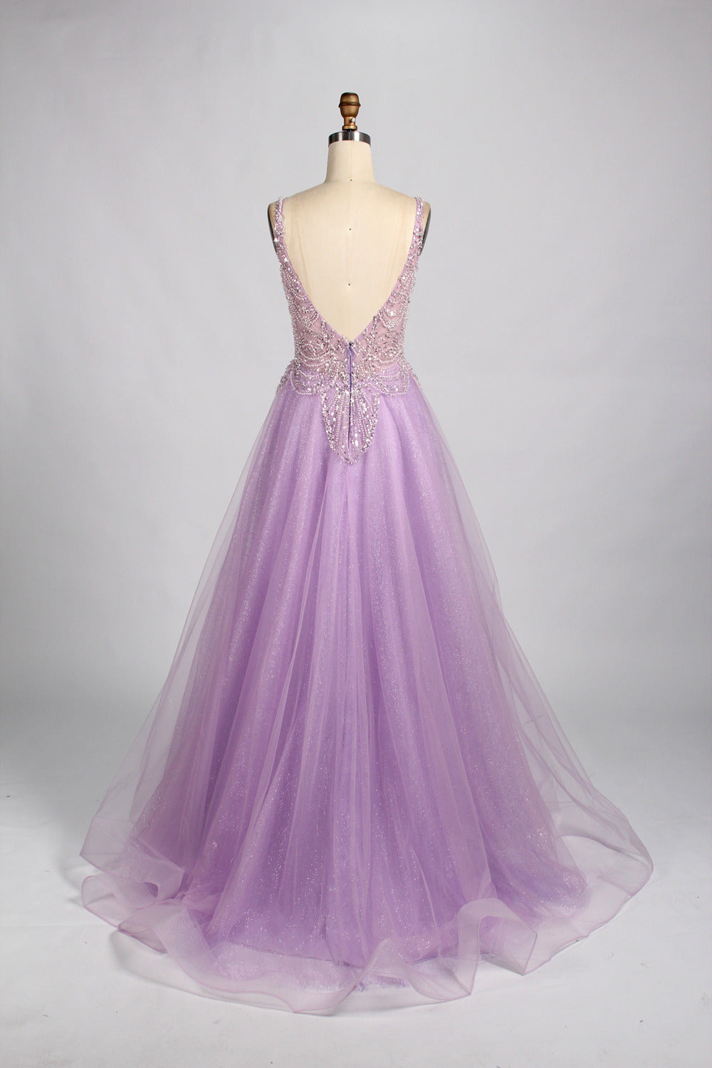Wholesale Exquisite Beadwork Tulle Prom Dress 33044